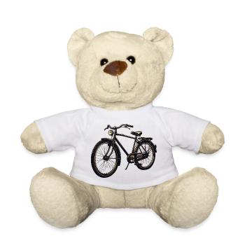 Retro Fahrrad Silhouette - Teddy - Weiß - Vorne