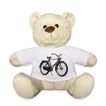 Vintage Fahrrad Retro-Illustration - Teddy - Weiß - Vorne