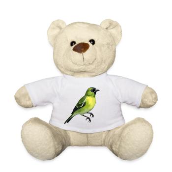 Grünfink Vogel - Teddy - Weiß - Vorne