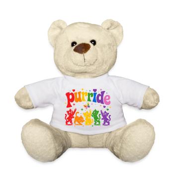 Festival des chats arc-en-ciel Purrride - Nounours - blanc - Devant