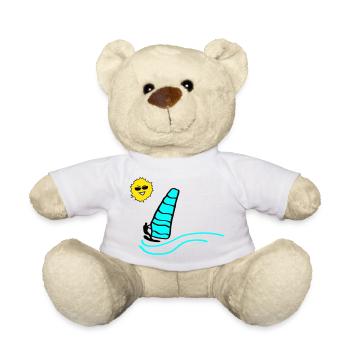 Surfer Sun - Teddy Bear - white - Front