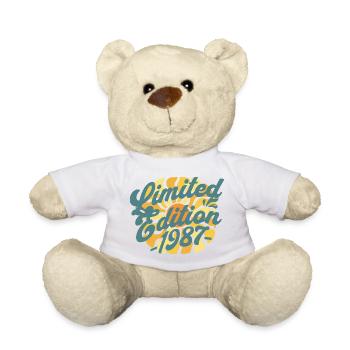 Limited Edition 1987 Birthday - Teddy Bear - white - Front