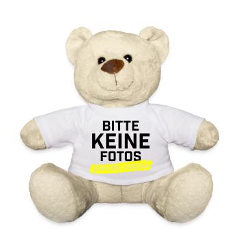 Bitte keine Fotos ich bin krankgeschrieben - Teddy - Weiß - Vorne