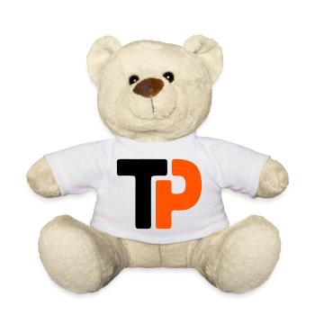Tischtennis Logo TP Ping Pong Mannschaft - Teddy - Weiß - Vorne