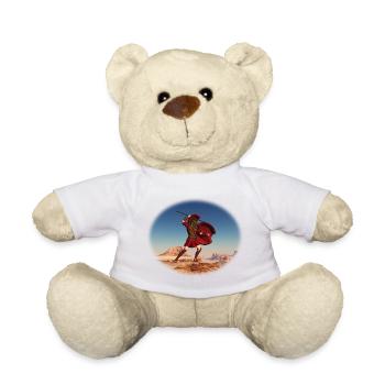 Achilles in the Battle of Troy - Teddy Bear - white - Front