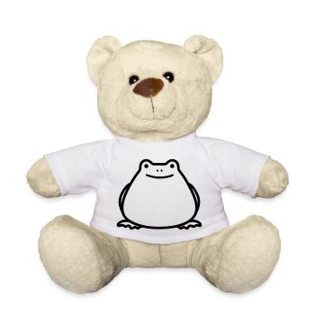 frog - Teddy Bear - white - Front