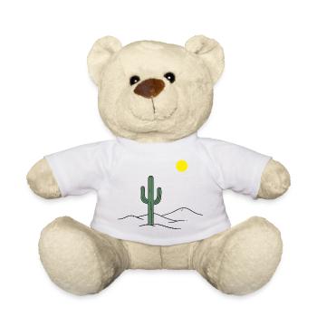 Cactus du désert au soleil - Nounours - blanc - Devant
