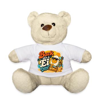 Back dir n Ei drauf! - Teddy - Weiß - Vorne