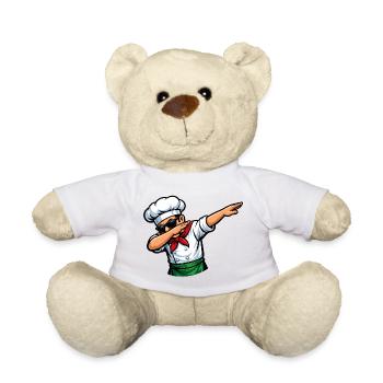 Dabping de la pizzaiole italienne - Nounours - blanc - Devant