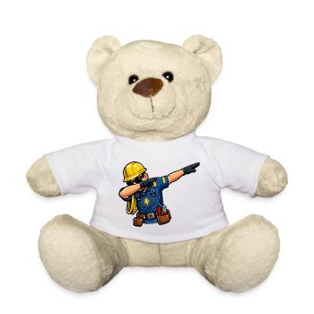 Dabbing Elektriker - Teddy - Weiß - Vorne