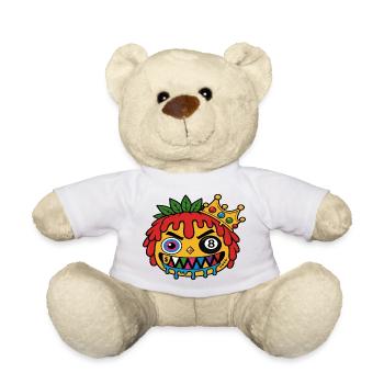 Slime King Drip - Streetwear Hip Hop Mascot - Teddy - Weiß - Vorne