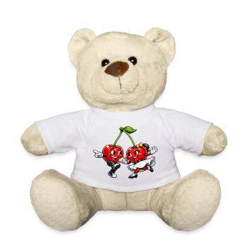 Tanzende Kirschen - Teddy - Weiß - Vorne