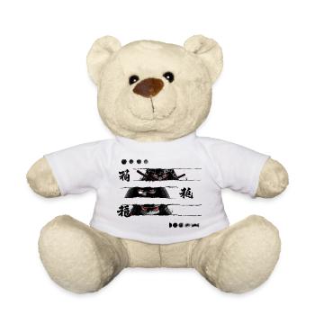 Roter Shinobi Katanas - Teddy - Weiß - Vorne