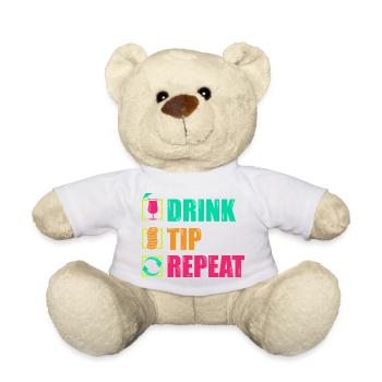 Serveur Barman Barchef - Nounours - blanc - Devant