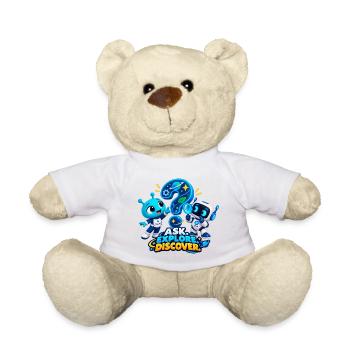 Frag. Erkunde. Entdecke. - Teddy - Weiß - Vorne