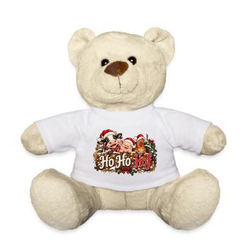 Weihnachten Landleben Ho Ho Hof Landwirtschaft  - Teddy - Weiß - Vorne