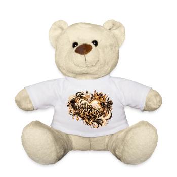 Mrs Glanz Goldener Glamour - Teddy - Weiß - Vorne