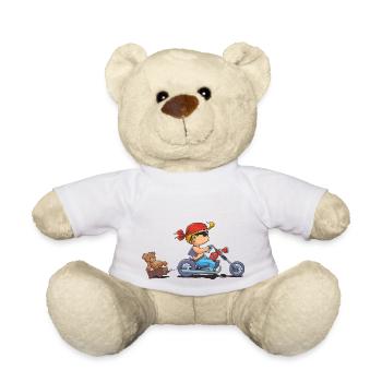 CD - Baby Biker mit Teddy Bär Anhänger - Kinder - Teddy - Weiß - Vorne