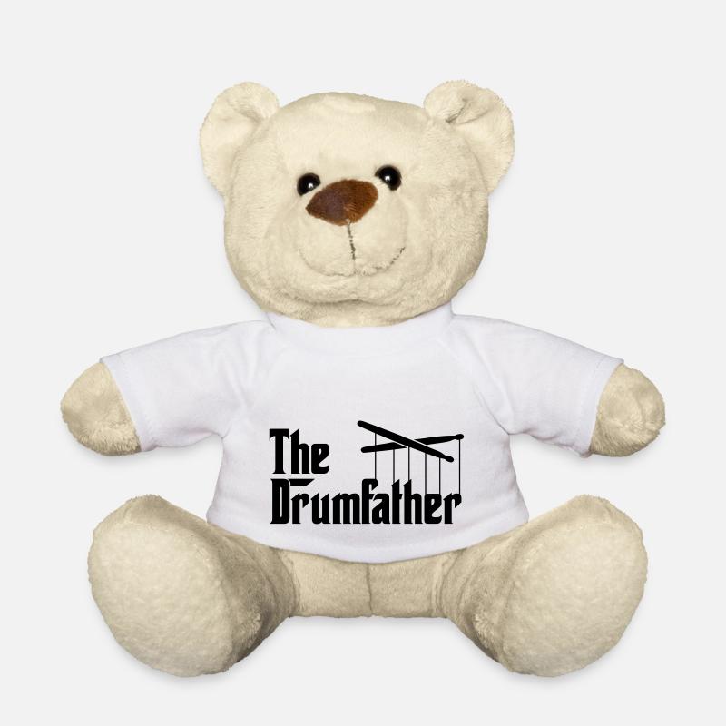 Drummer - The Drumfather - Teddy Bear - white