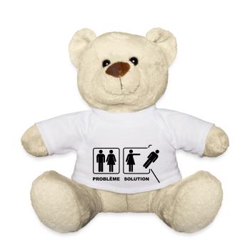 problème solution femme - Nounours - blanc - Devant