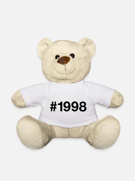 1998 Jahrgang Hashtag 28 Jahre 28. Geburtstag - Teddy - Weiß