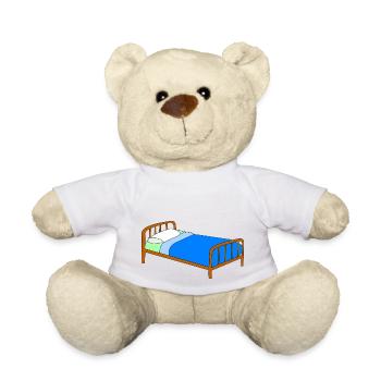 bett bed schlafen schlafzimmer sleeping room35 - Teddy - Weiß - Vorne