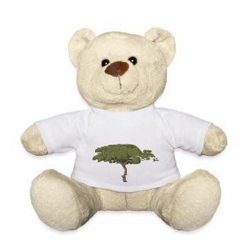 forest woods woodland wald tree baumstamm113 - Teddy - Weiß - Vorne