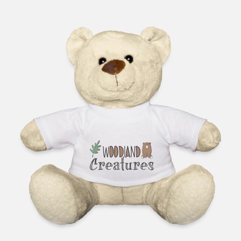 Forest dweller saying text nature home gift - Teddy Bear - white