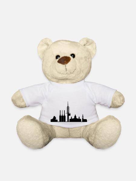 Hannover skyline - Teddy - Weiß