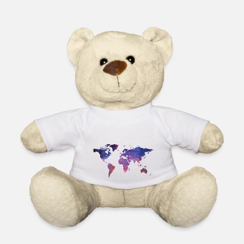 Welt Galaxie - Teddy - Weiß