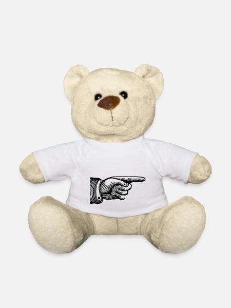 Hand - Teddy - Weiß
