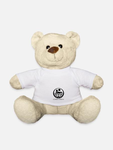 Chechen Logo - Teddy Bear - white