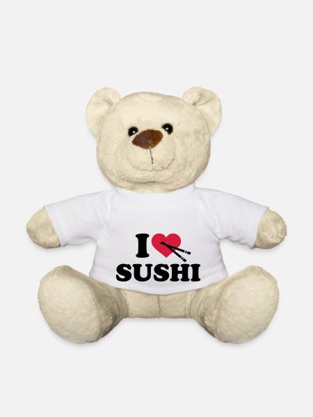 I love Sushi - Teddy - Weiß