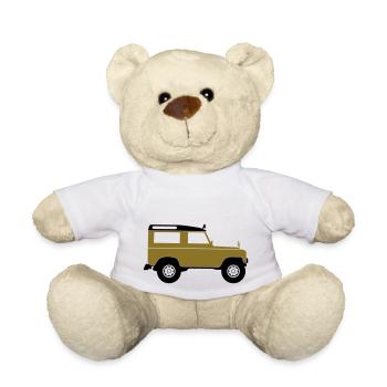 Sports Utility Vehicle SUV - Teddy Bear - white - Front