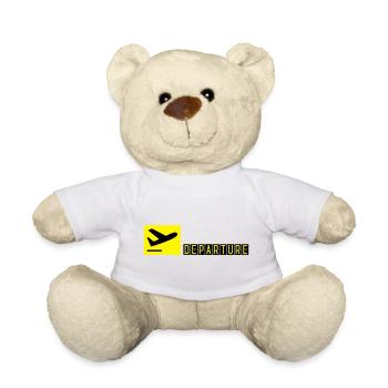 Airplane taking off - Teddy Bear - white - Front