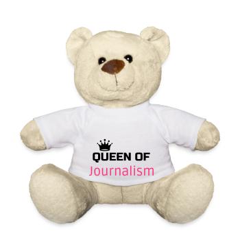 journaliste / journalisme / journal / reporter - Nounours - blanc - Devant