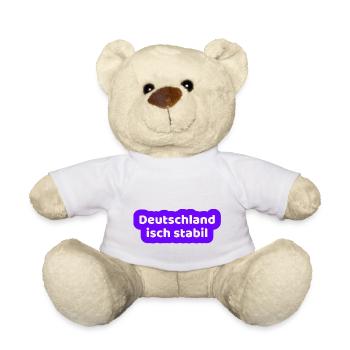 Deutschland isch stabil - Teddy - Weiß - Vorne