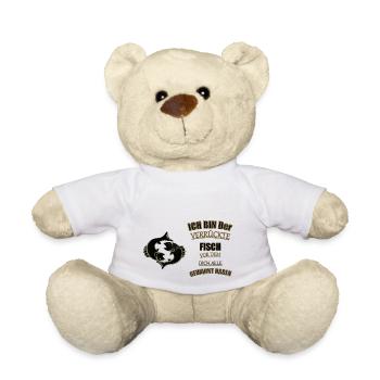 Sternzeichen Fisch Spruch - Teddy - Weiß - Vorne