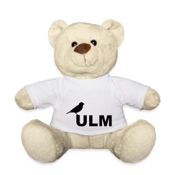 SSV ULM Ulmer Spatz Linsen mit Spätzle Schwäbisch - Teddy - Weiß - Vorne