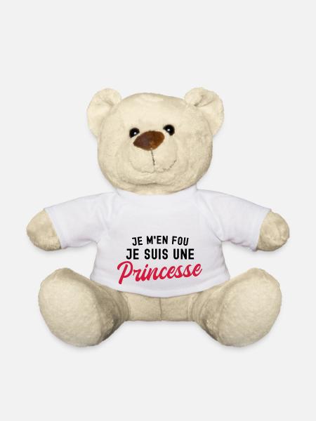 je m'en fou je suis une princesse - Nounours - blanc