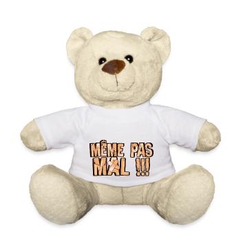 meme pas mal phrase pansement - Nounours - blanc - Devant