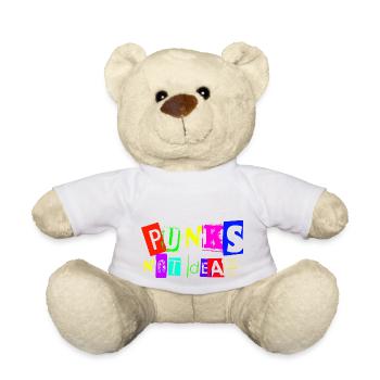 PUNKS NOT DEAD - Teddy Bear - white - Front