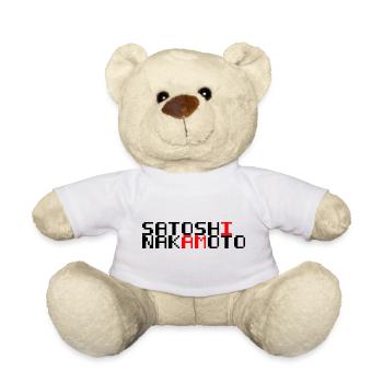 I am Satoshi Nakamoto - Bitcoin - Nounours - blanc - Devant