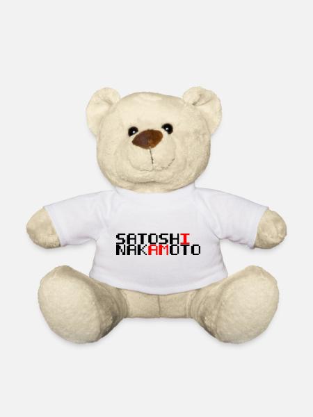 I am Satoshi Nakamoto - Bitcoin - Teddy Bear - white