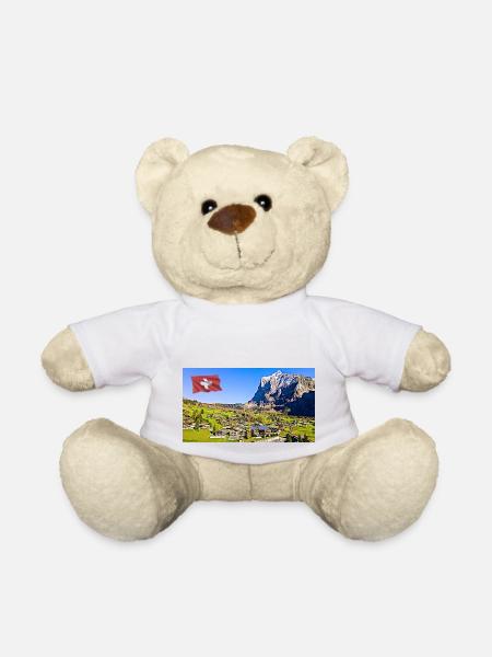 Grindelwald, Switzerland. - Teddy Bear - white