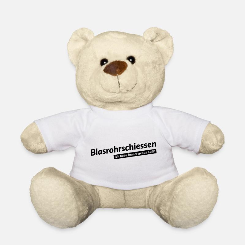 Blasrohrschiessen! Ich habe immer genug Luft - Teddy - Weiß