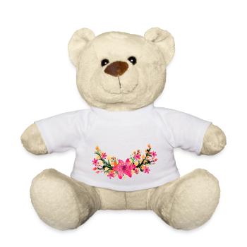 blumen - Teddy - Weiß - Vorne