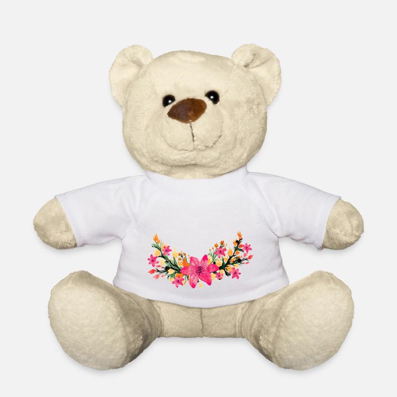 blumen - Teddy - Weiß