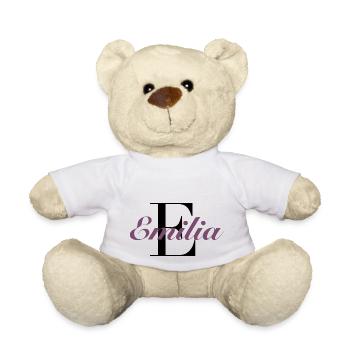 Nom - Emilia - Nounours - blanc - Devant