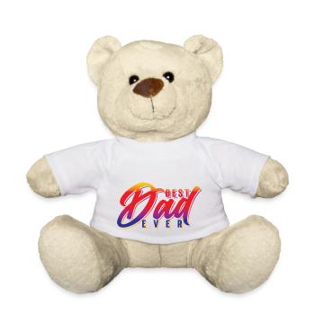 Best Dad Ever - Teddy Bear - white - Front